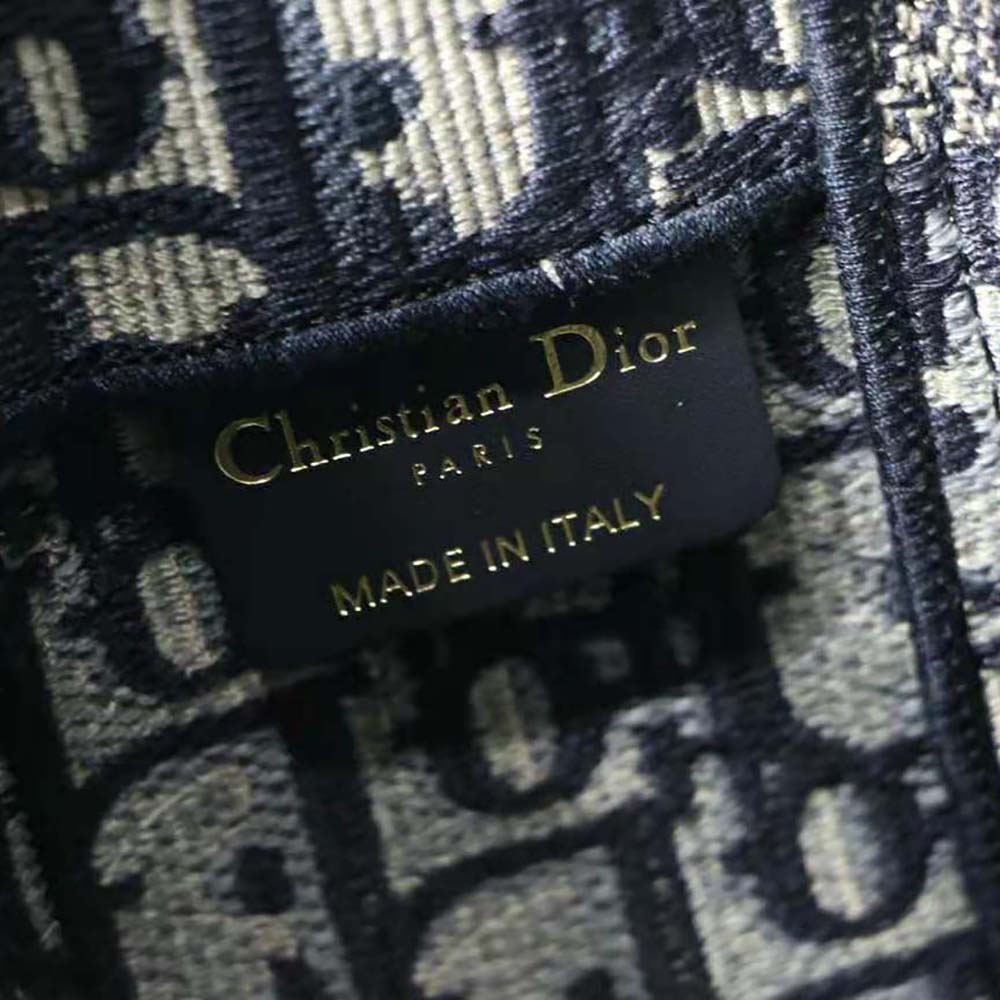 Dior Women Small Diorcamp Bag Blue Dior Oblique Embroidery - image 10