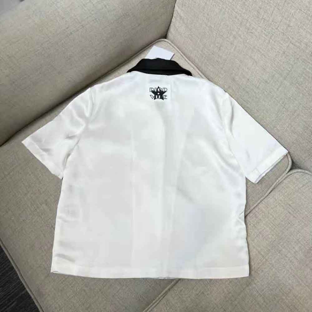 Dior Women Vibe Blouse White Technical Satin - image 4