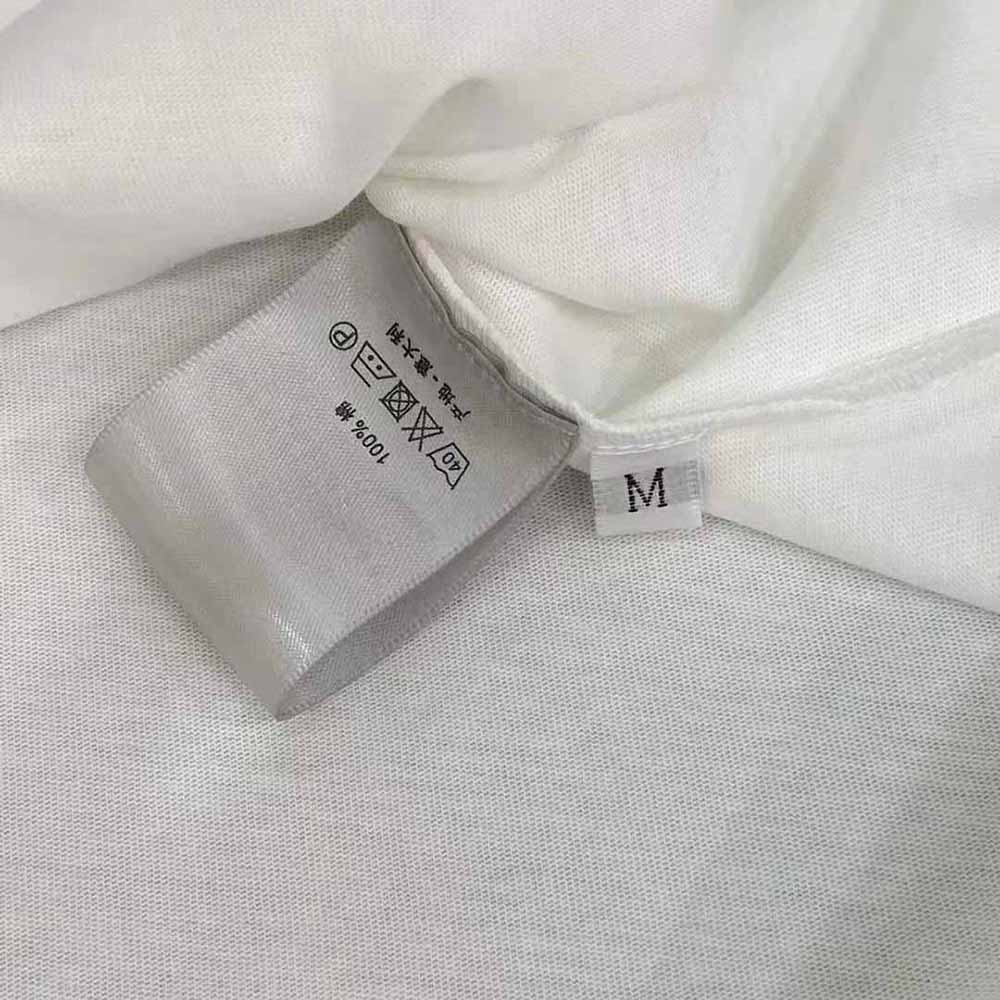 Dior Women Vibe T-shirt Ecru and Fluorescent Blue Cotton Jersey and Linen - image 9