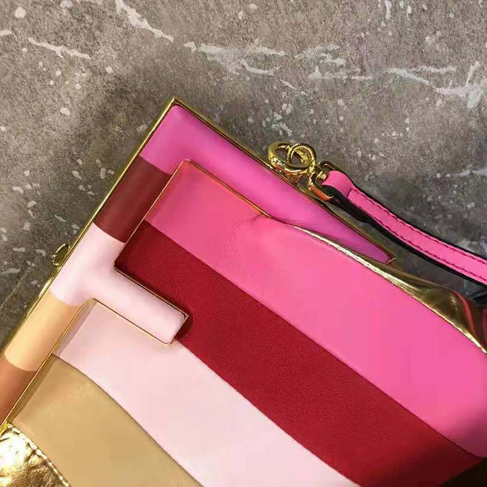 Fendi Women Fendi First Small Leather Bag with Multicolor Inlay - image 7
