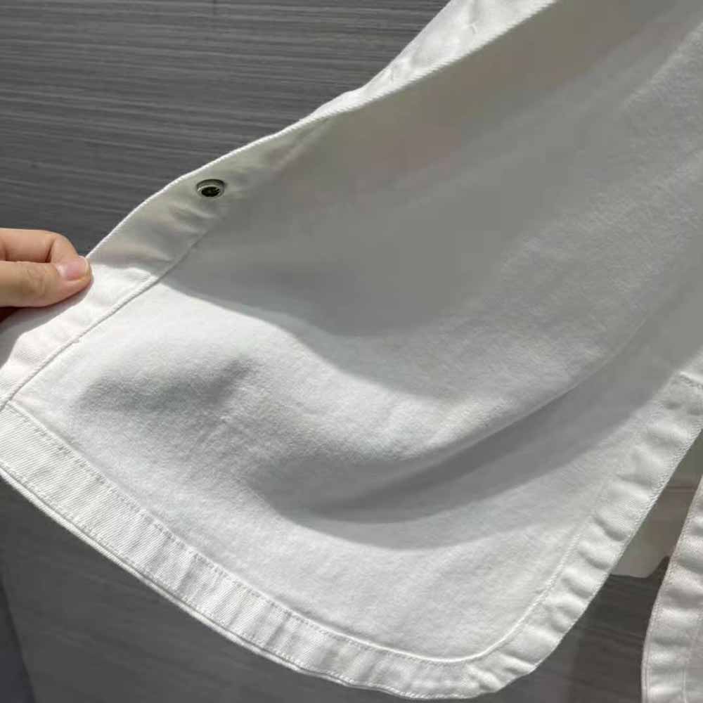 Fendi Women Single-breasted Go-To White Denim Go-To Jacket - image 10