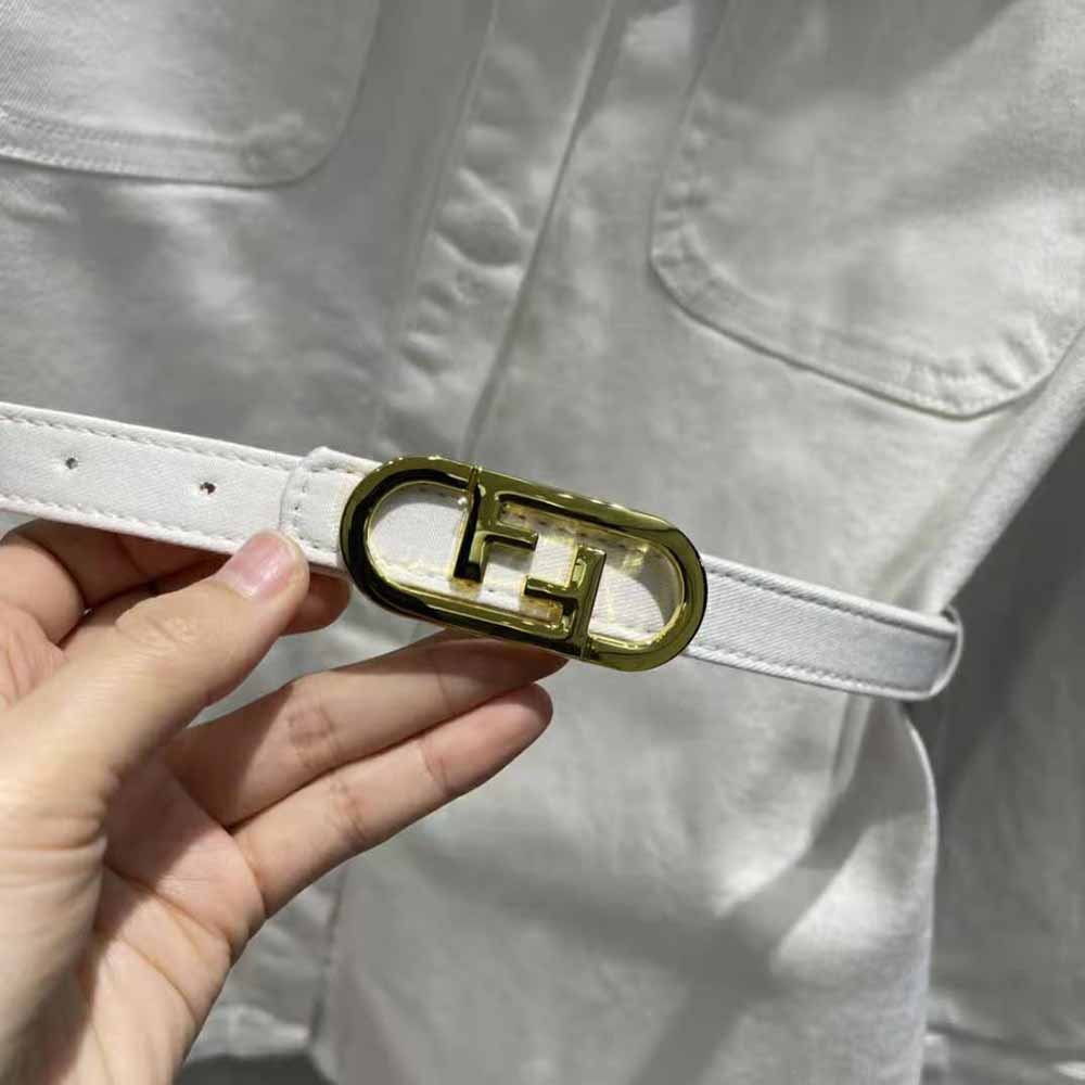 Fendi Women Single-breasted Go-To White Denim Go-To Jacket - image 9