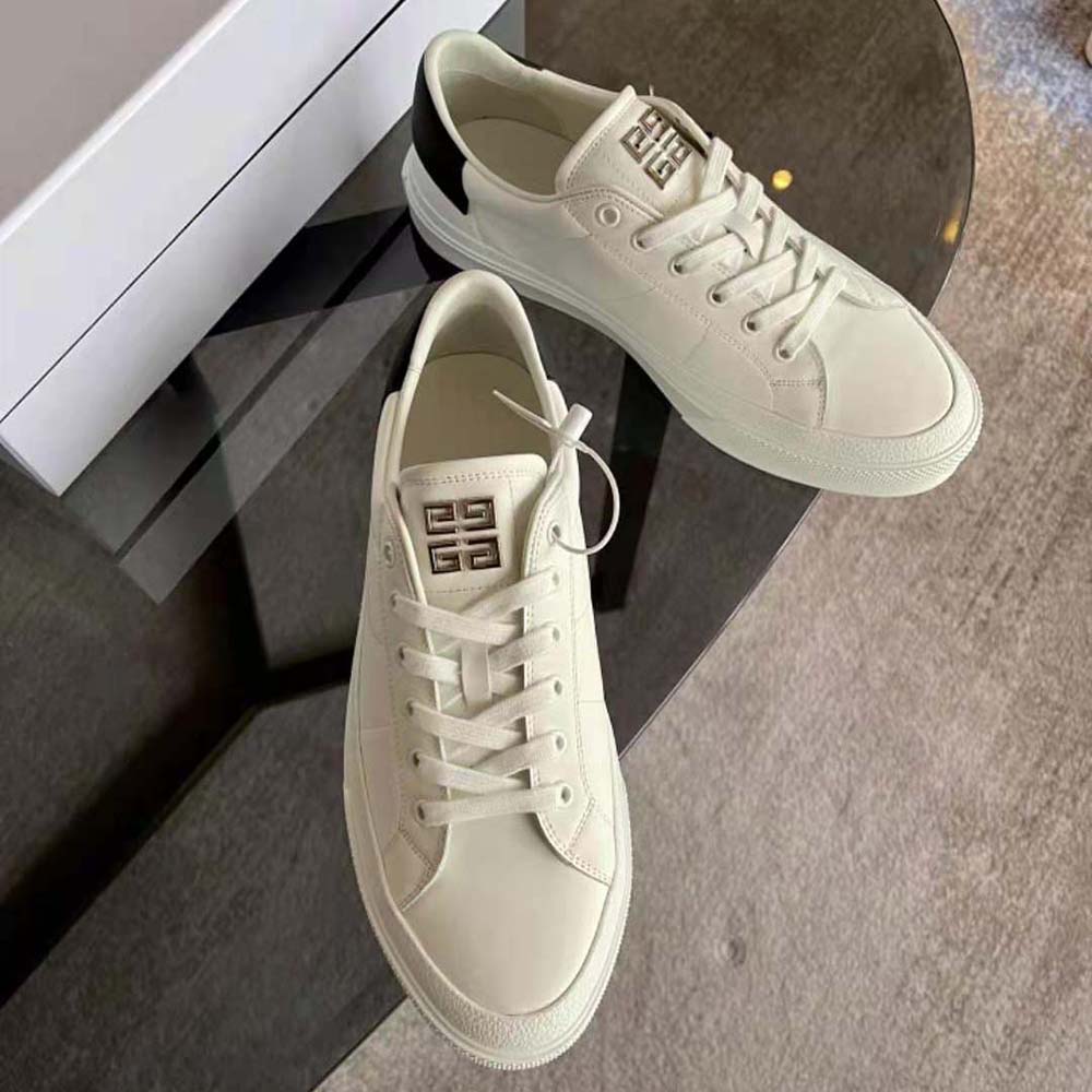 Givenchy Men Sneakers City Sport in Two Tone Leather-White - image 4