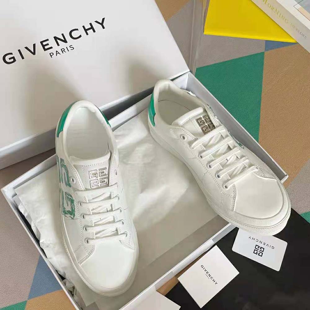 Top view showing lace-up closure on Givenchy Unisex Sneakers City Sport