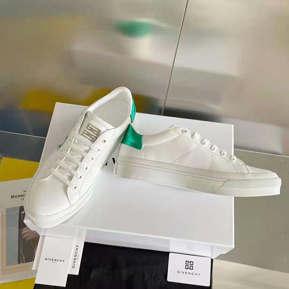 Givenchy Unisex Sneakers City Sport in 4G Print Leather-Green - image 5