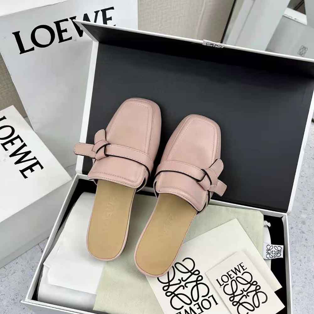 Loewe Women Gate Flat Mule in Calfskin-Pink - image 5