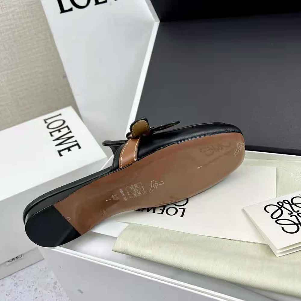 Loewe Women Gate Flat Mule in Calfskin-Tan - image 10