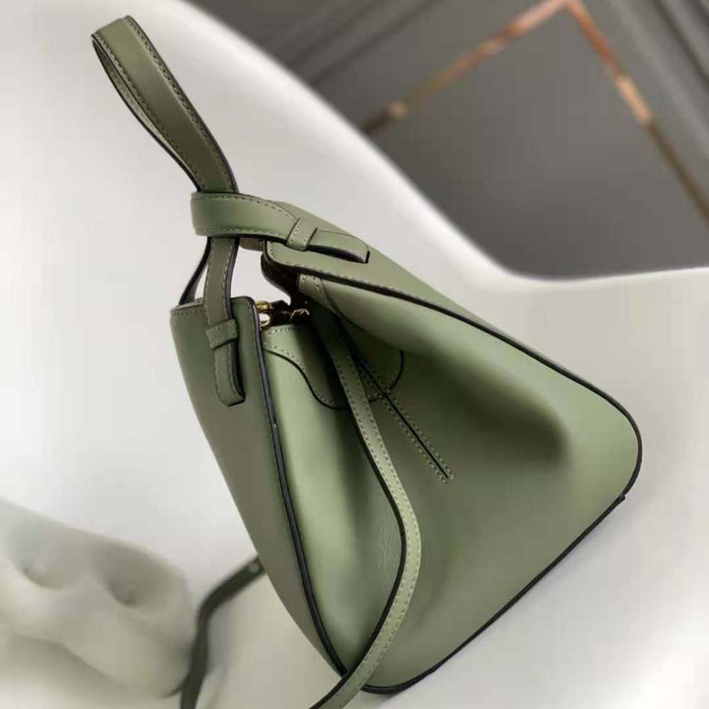 Loewe Women Hammock Nugget Bag in Nappa Calfskin-Green - image 4