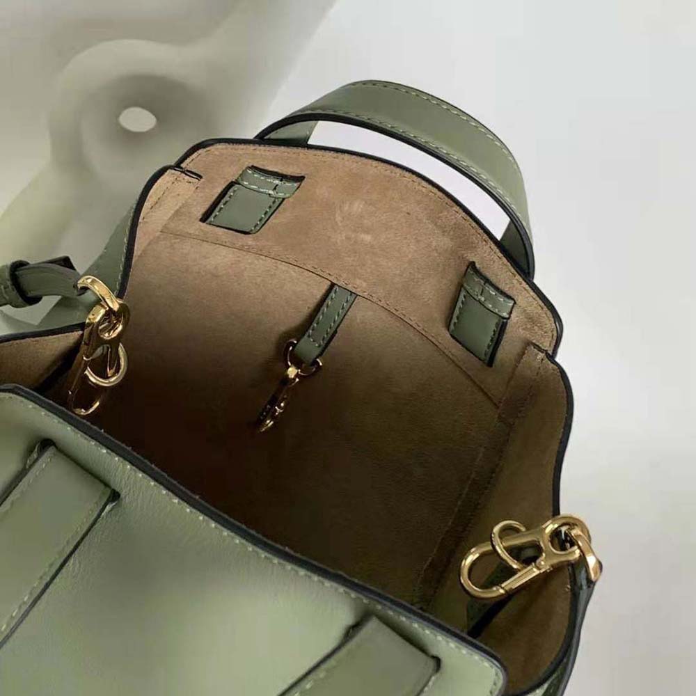 Loewe Women Hammock Nugget Bag in Nappa Calfskin-Green - image 10