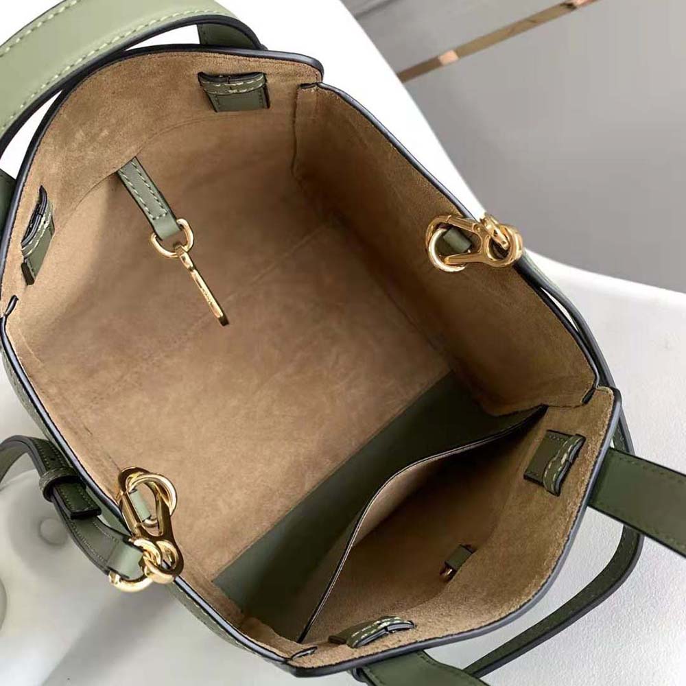 Loewe Women Hammock Nugget Bag in Nappa Calfskin-Green - image 9