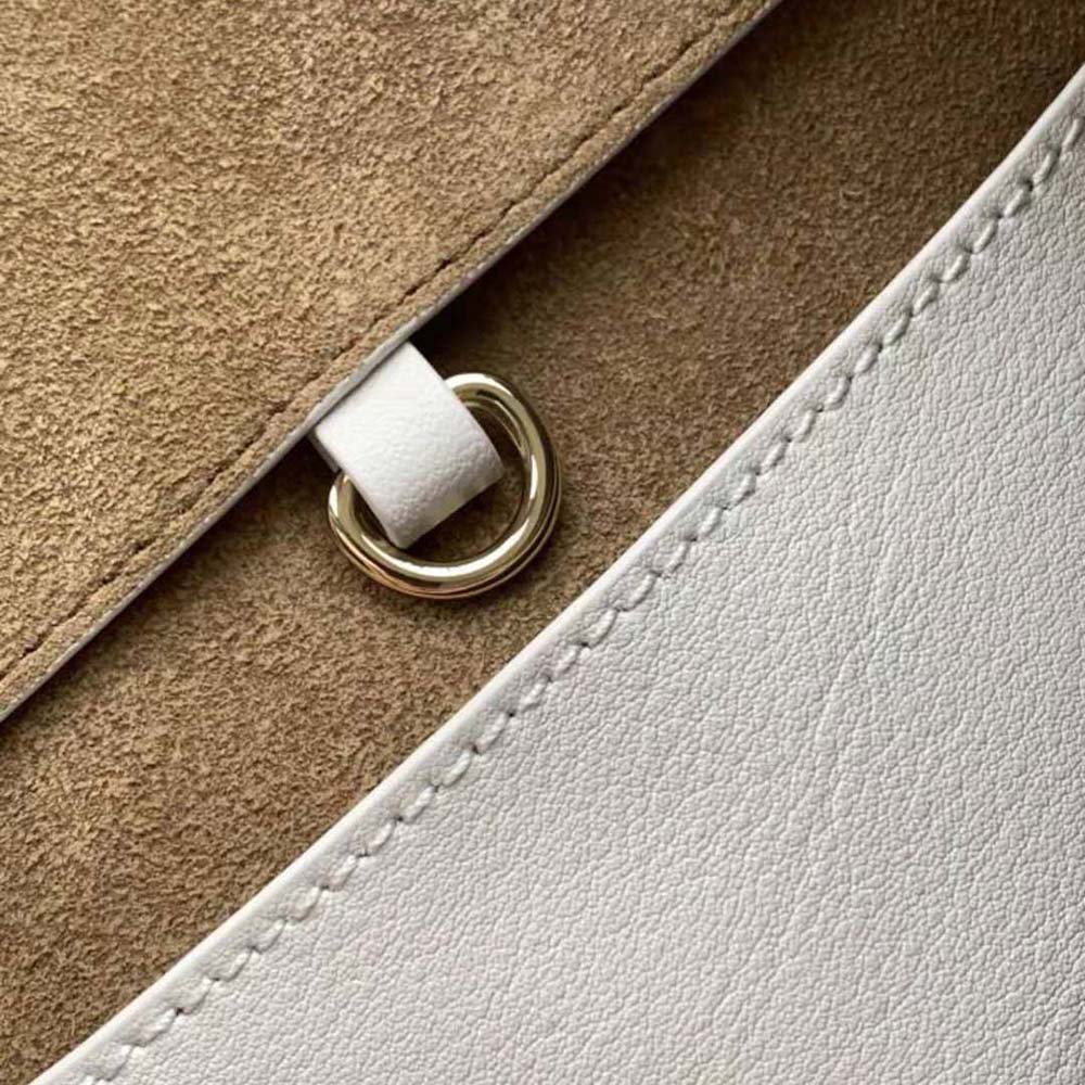 Loewe Women Hammock Nugget Bag in Nappa Calfskin-White - image 10