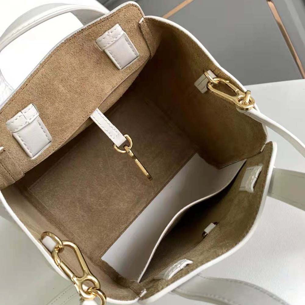 Loewe Women Hammock Nugget Bag in Nappa Calfskin-White - image 9
