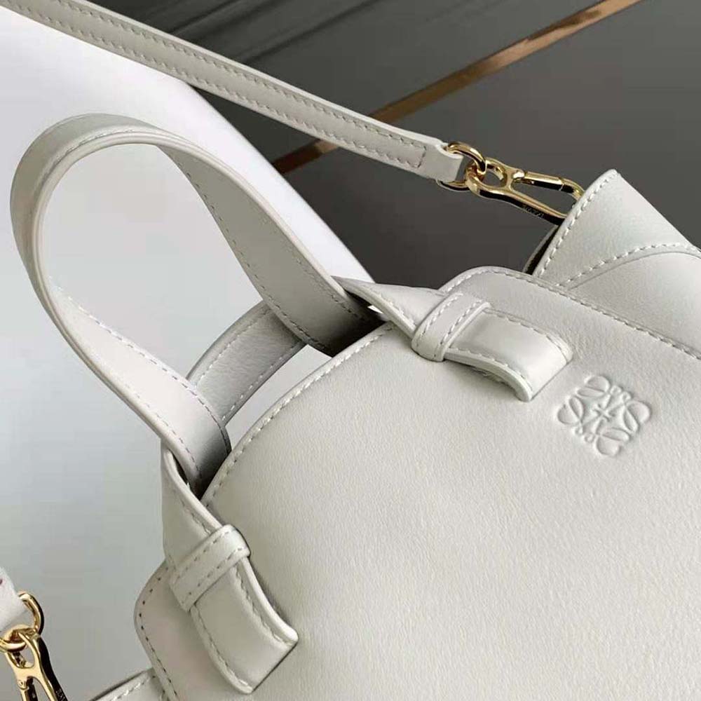 Loewe Women Hammock Nugget Bag in Nappa Calfskin-White - image 6