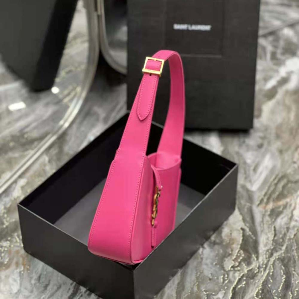 Saint Laurent YSL Women Le 5 A 7 Hobo Bag in Smooth Leather-Rose - image 6