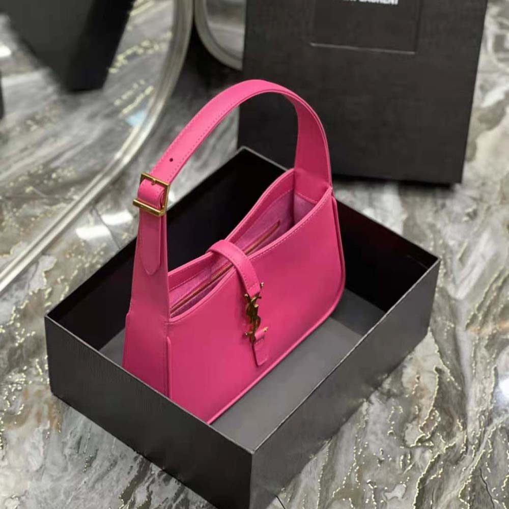 Saint Laurent YSL Women Le 5 A 7 Hobo Bag in Smooth Leather-Rose - image 5