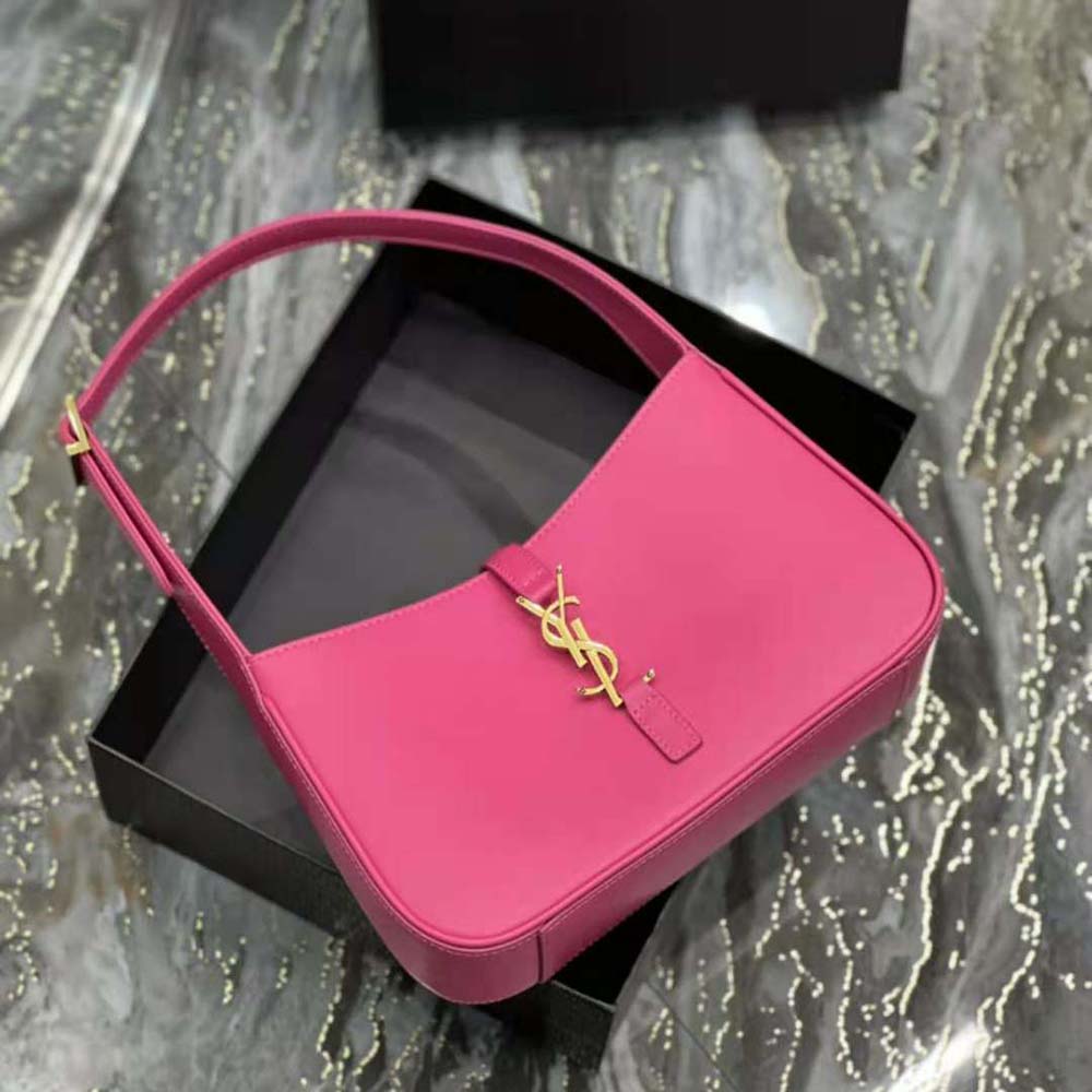 Saint Laurent YSL Women Le 5 A 7 Hobo Bag in Smooth Leather-Rose - image 7