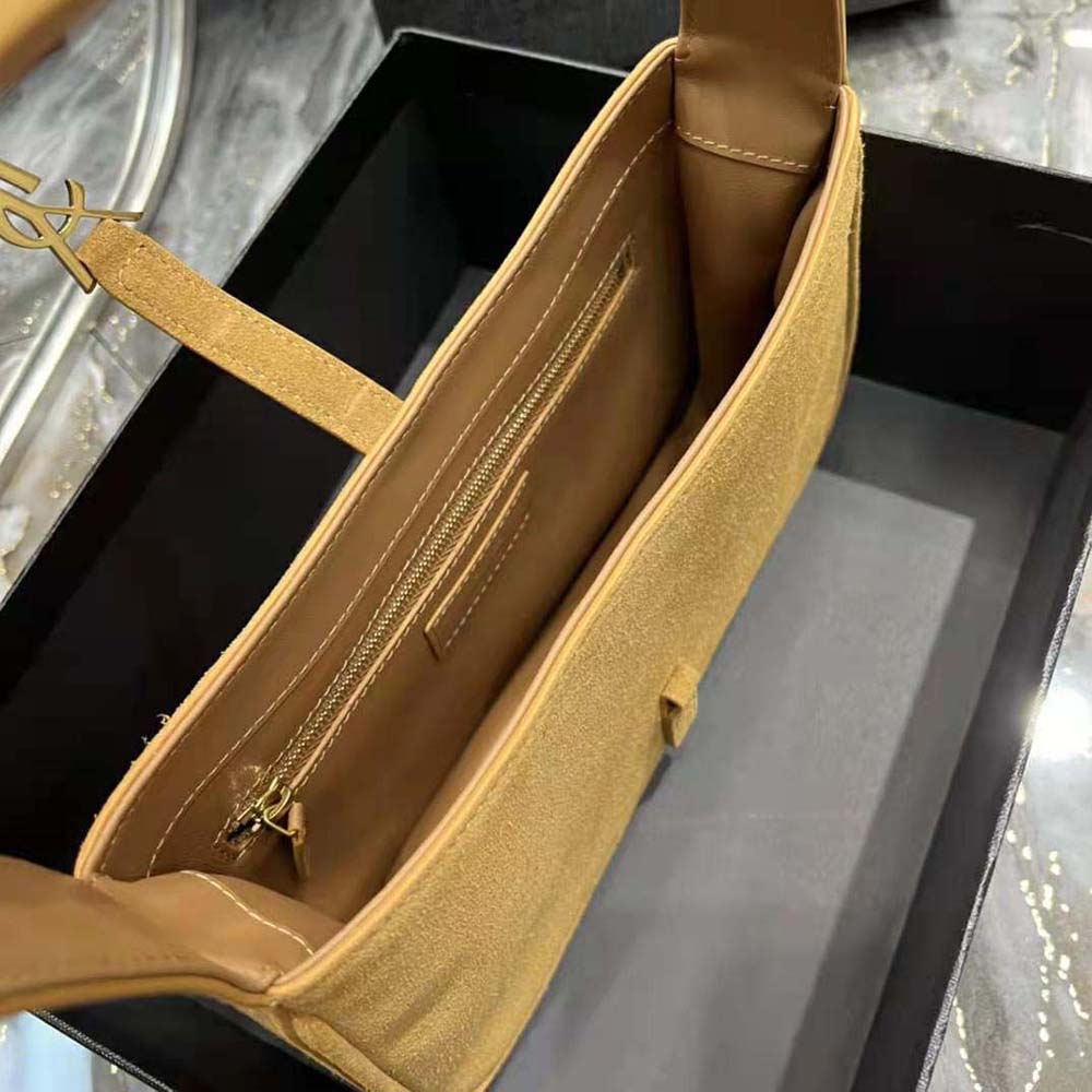 Saint Laurent YSL Women Le 5 A 7 Hobo Bag in Suede-Brown - image 8