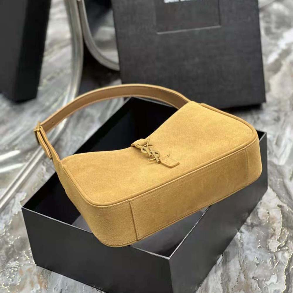 Saint Laurent YSL Women Le 5 A 7 Hobo Bag in Suede-Brown - image 7