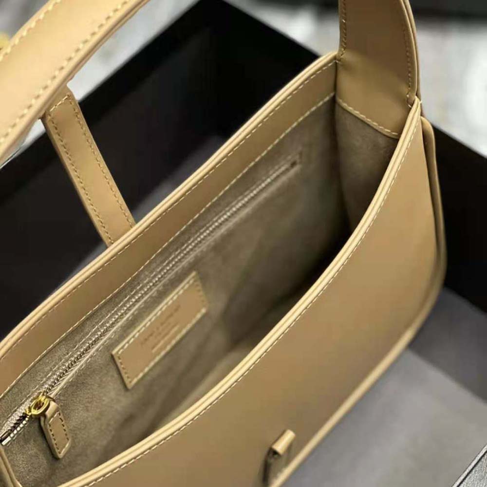 Saint Laurent YSL Women Le 5 A 7 Hobo Bag in Vegetable-Tanned Leather-Sandy - image 10