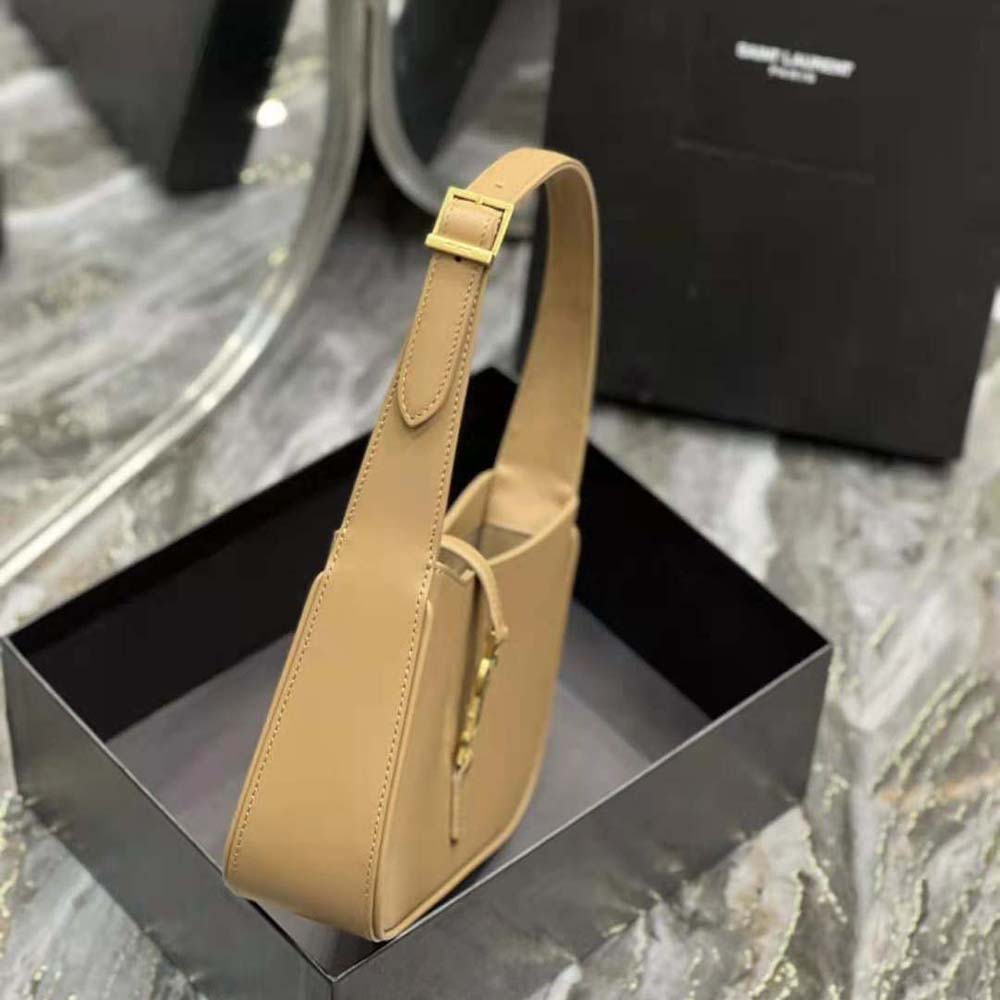 Saint Laurent YSL Women Le 5 A 7 Hobo Bag in Vegetable-Tanned Leather-Sandy - image 6