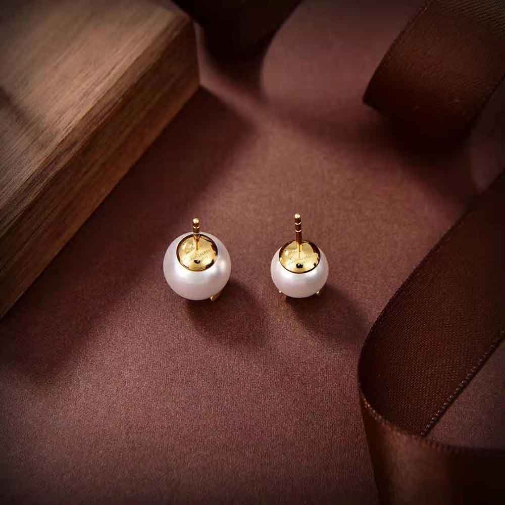 Saint Laurent YSL Women Ysl Pearl Earrings in Metal - image 4