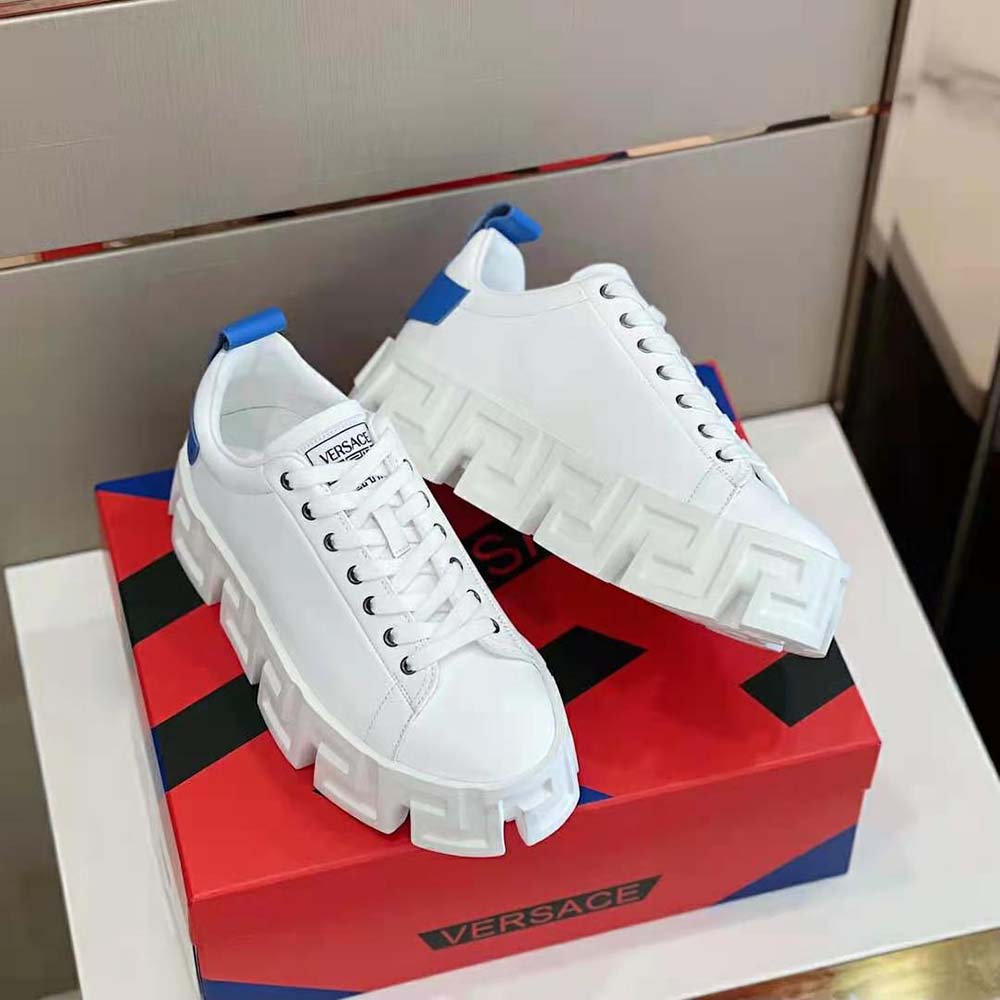 Versace Unisex Greca Labyrinth Sneakers-Blue - image 4