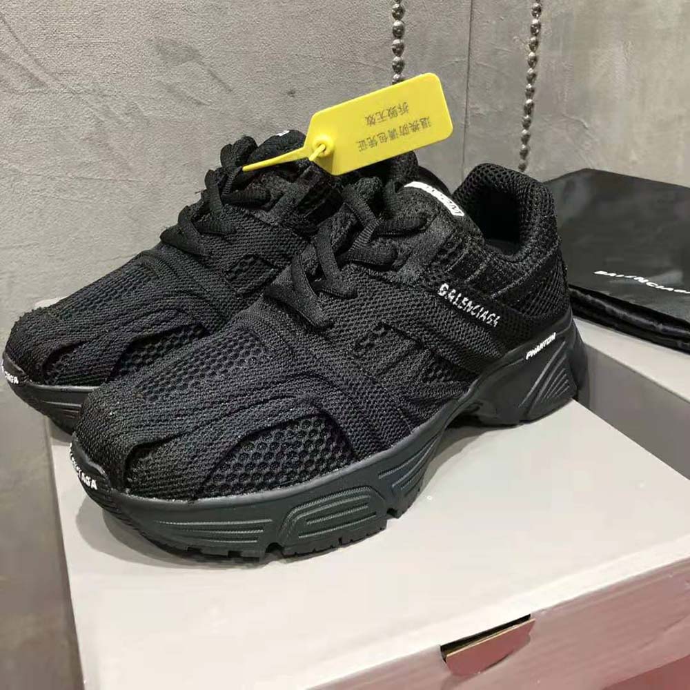 Top view showing sculpted sole and silhouette of Balenciaga Phantom Sneaker