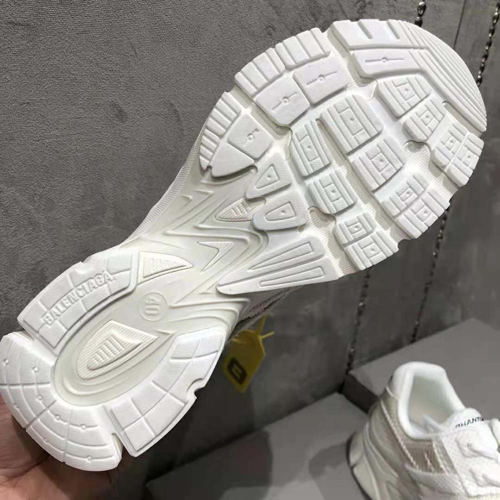 Balenciaga Unisex Phantom Sneaker in White Monocolor Fabric and Mesh - image 10