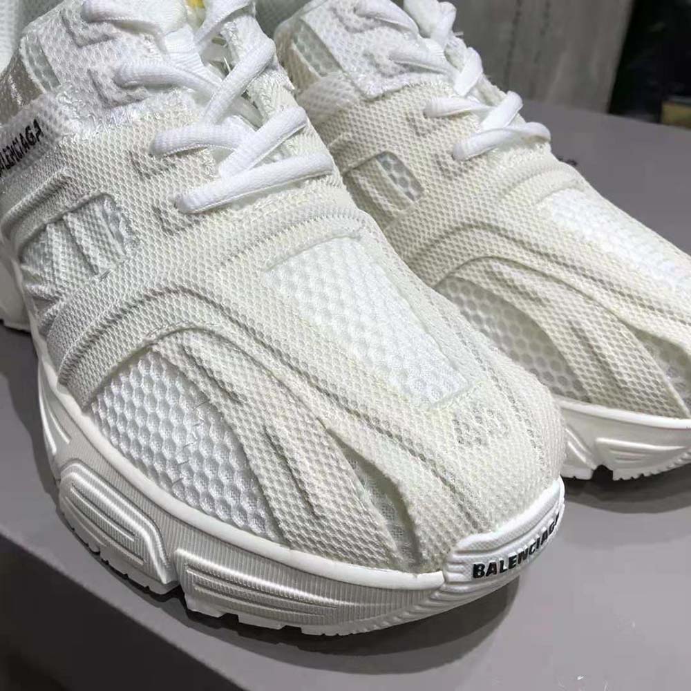 Balenciaga Unisex Phantom Sneaker in White Monocolor Fabric and Mesh - image 7
