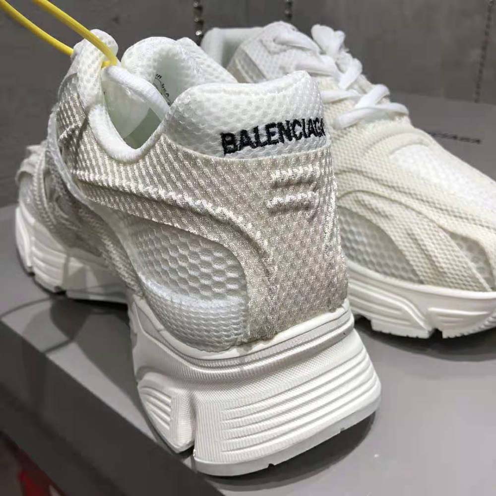 Balenciaga Unisex Phantom Sneaker in White Monocolor Fabric and Mesh - image 6
