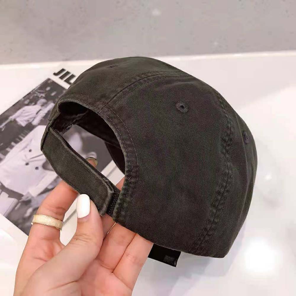 Balenciaga Women Logo Visor Cap in Black and White Cotton Drill - image 6