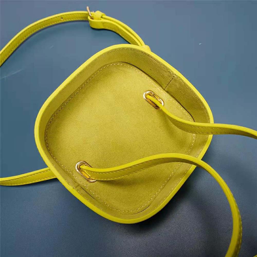 Celine Women Small Box Cuir Triomphe in Smooth Calfskin-Yellow - image 9