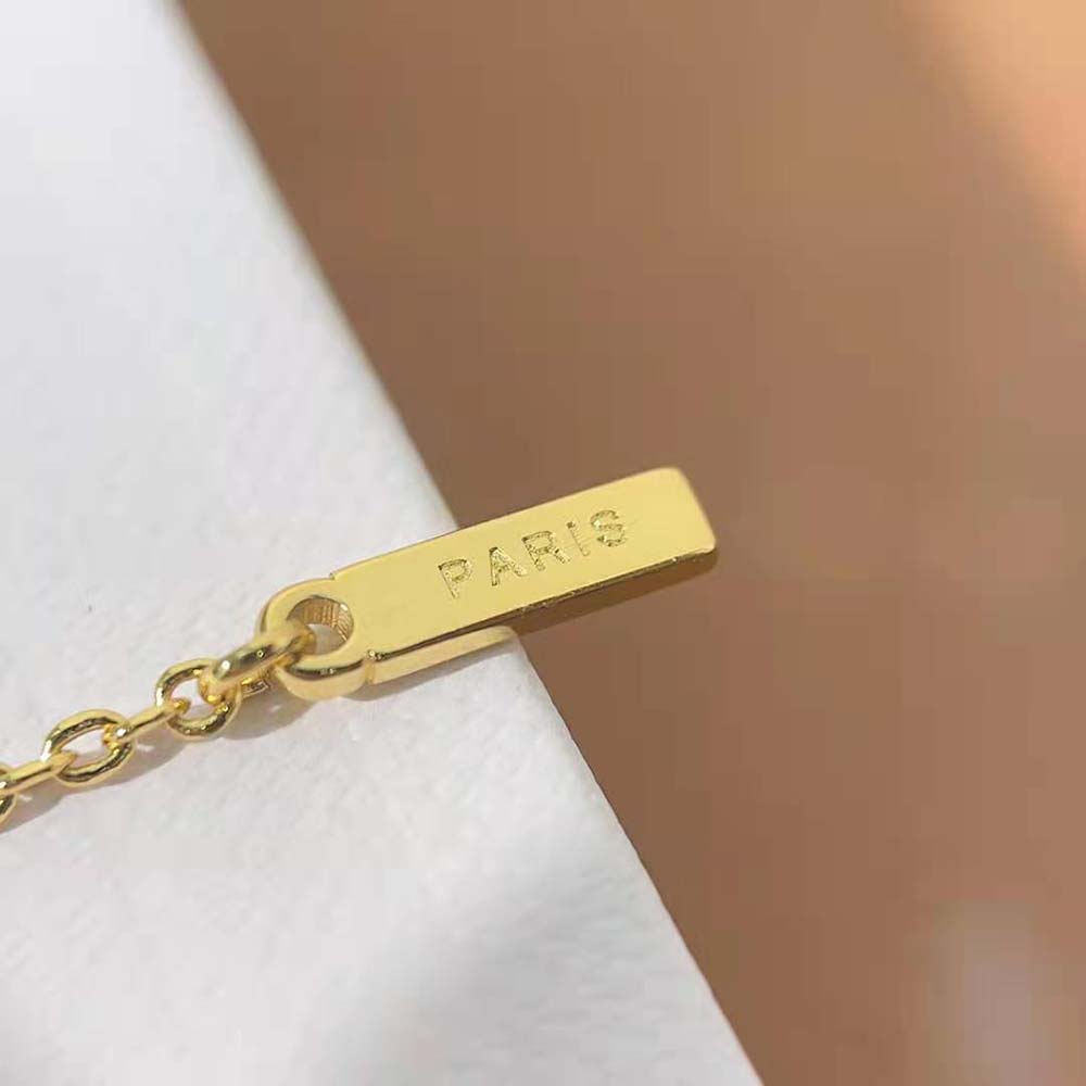 Celine Women Triomphe Sliding Necklace in Brass with Gold Finish - image 7