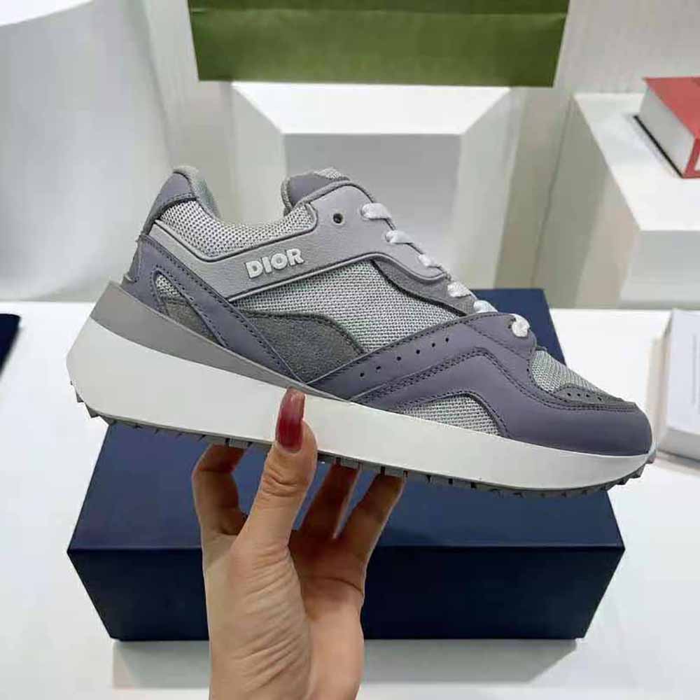 Dior Men B29 Sneaker Gray Technical Mesh Suede and Smooth Calfskin - image 9