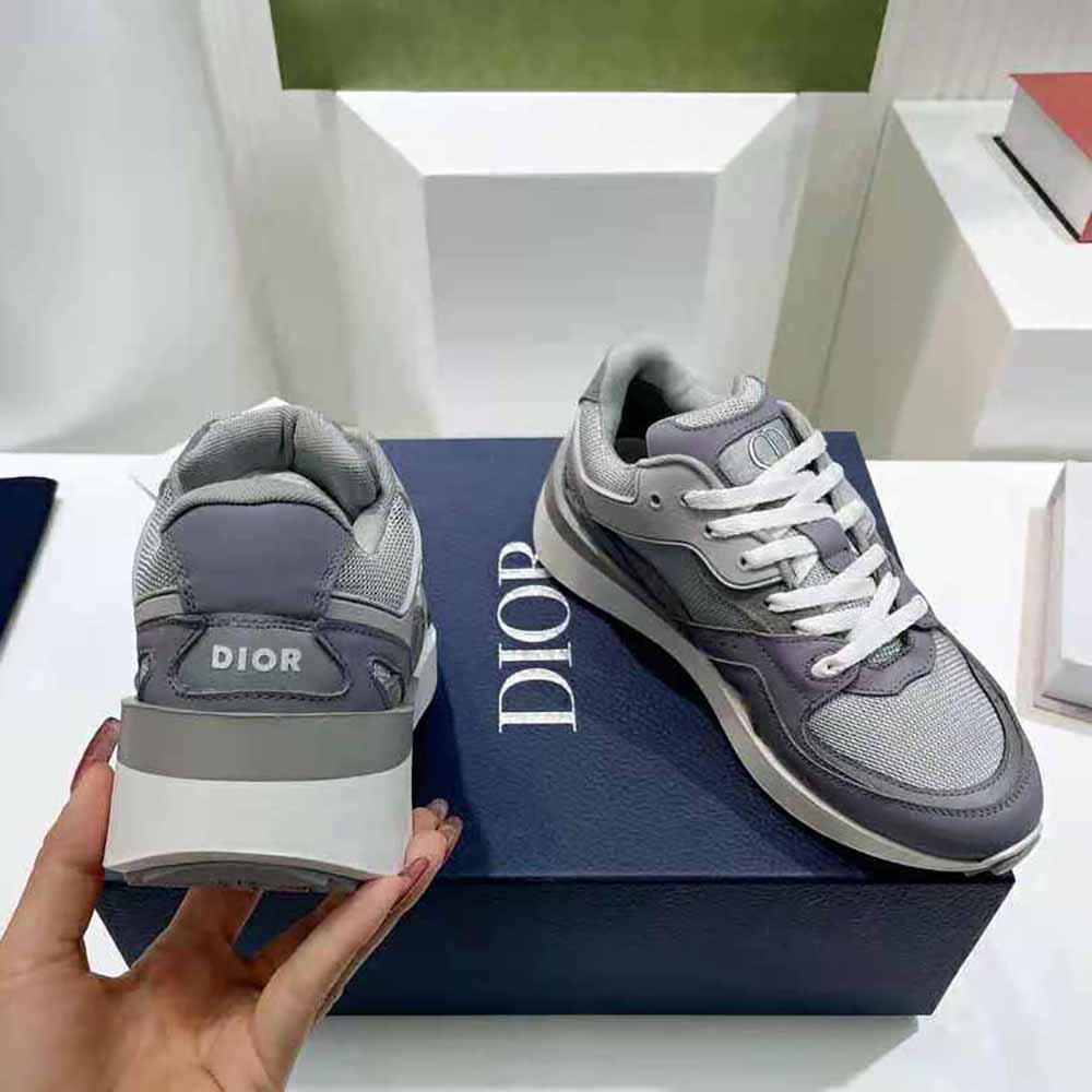 Dior Men B29 Sneaker Gray Technical Mesh Suede and Smooth Calfskin - image 6