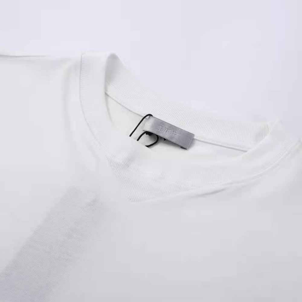 Dior Men Dior and Parley Oversized T-shirt White Parley Ocean Plastic Cotton Jersey Blend - image 8