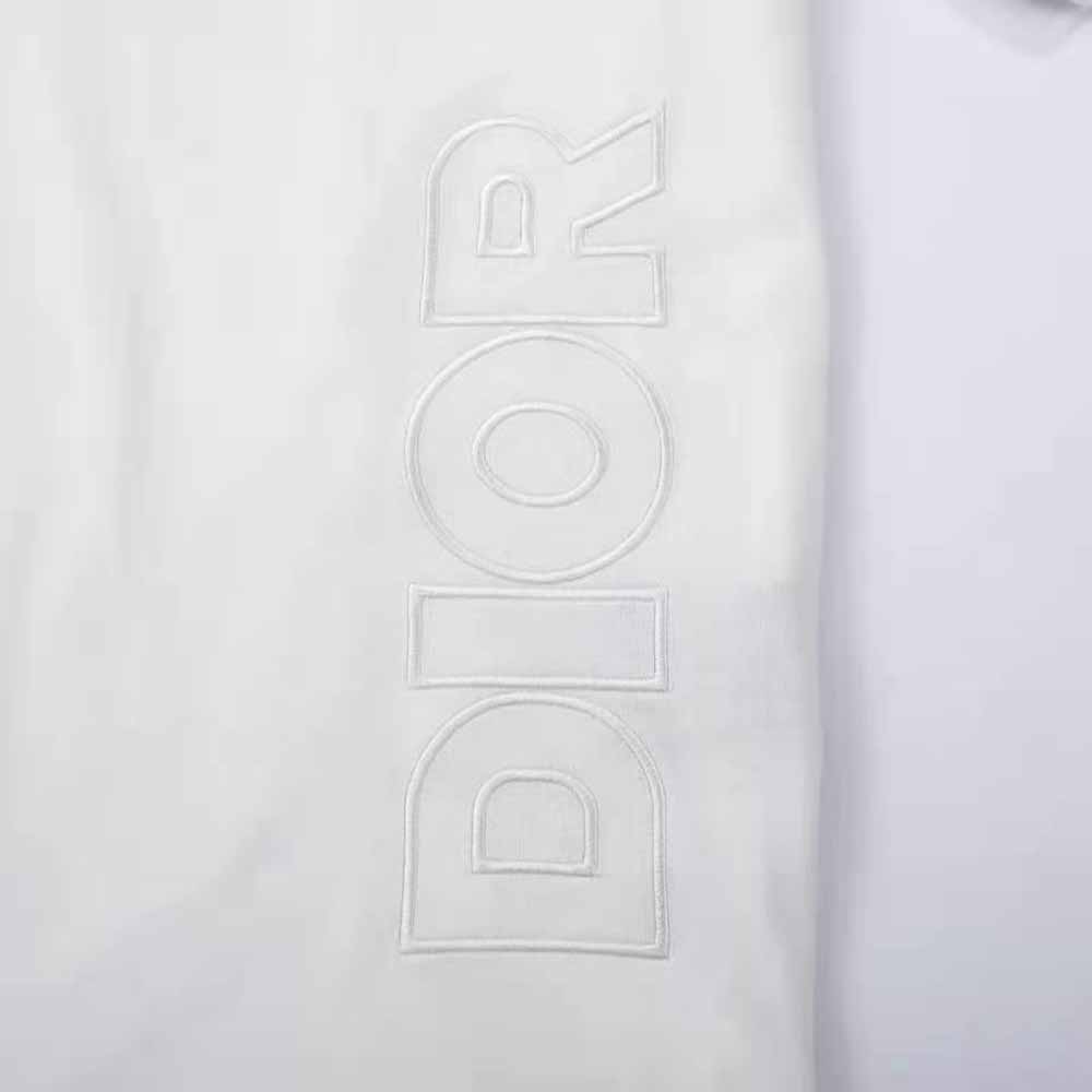 Dior Men Dior and Parley Oversized T-shirt White Parley Ocean Plastic Cotton Jersey Blend - image 6