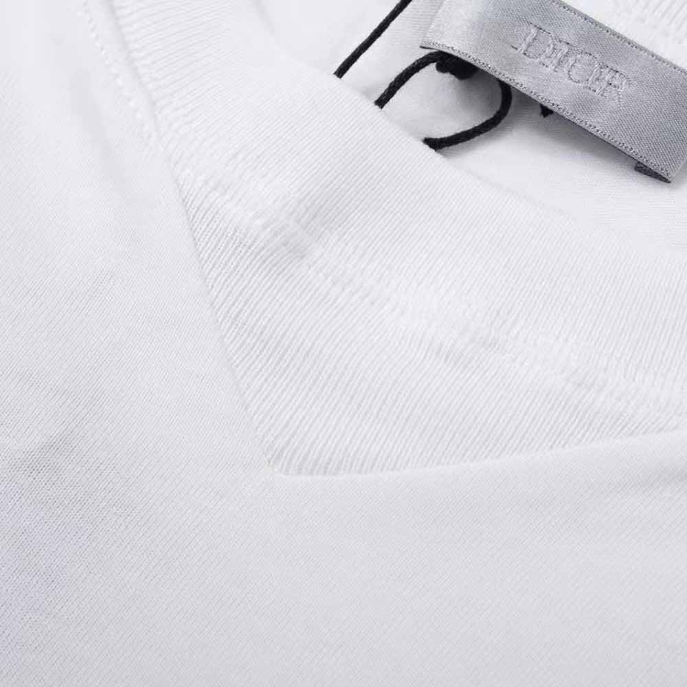 Dior Men Dior and Parley Oversized T-shirt White Parley Ocean Plastic Cotton Jersey Blend - image 4