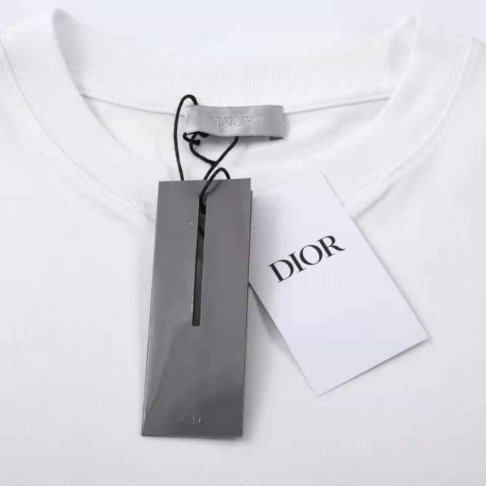 Dior Men Dior and Parley Oversized T-shirt White Parley Ocean Plastic Cotton Jersey Blend - image 9