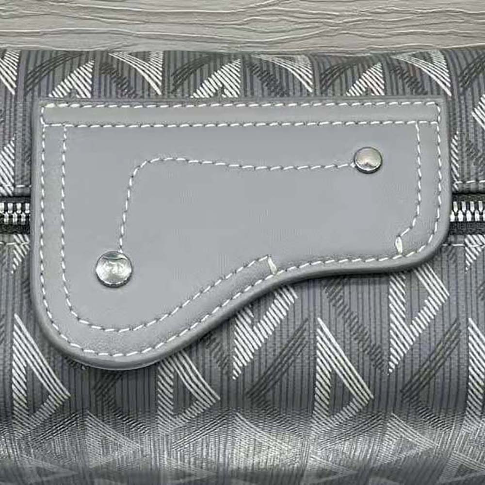 Dior Men Lingot 22 Bag Dior Gray CD Diamond Canvas - image 8