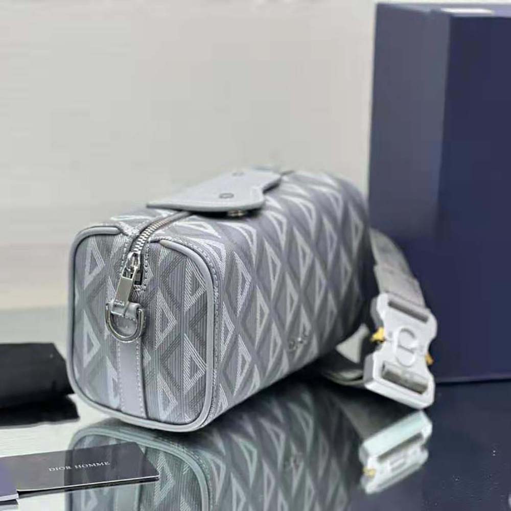 Dior Men Lingot 22 Bag Dior Gray CD Diamond Canvas - image 5