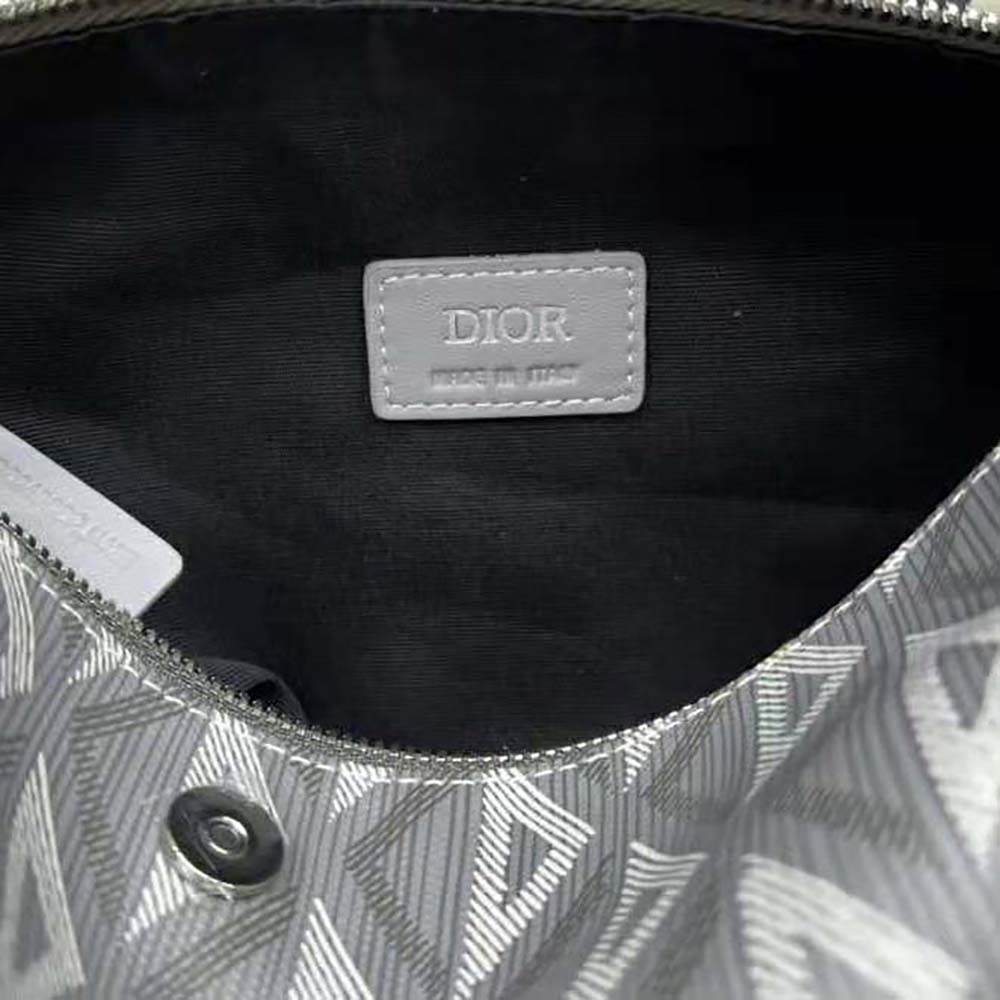Dior Men Lingot 22 Bag Dior Gray CD Diamond Canvas - image 9