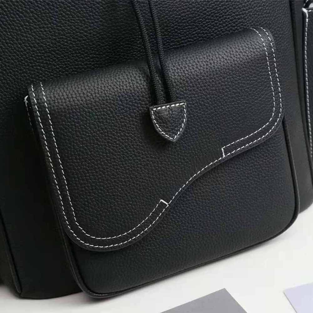 Dior Men Saddle Backpack Black Grained Calfskin - image 7