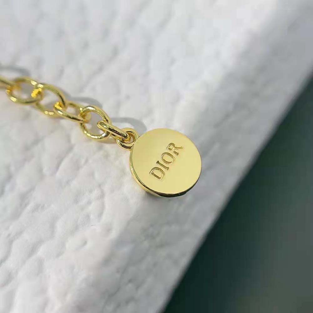 Dior Women Clair D Lune Bracelet Gold-Finish Metal and Silver-Tone Crystals - image 5