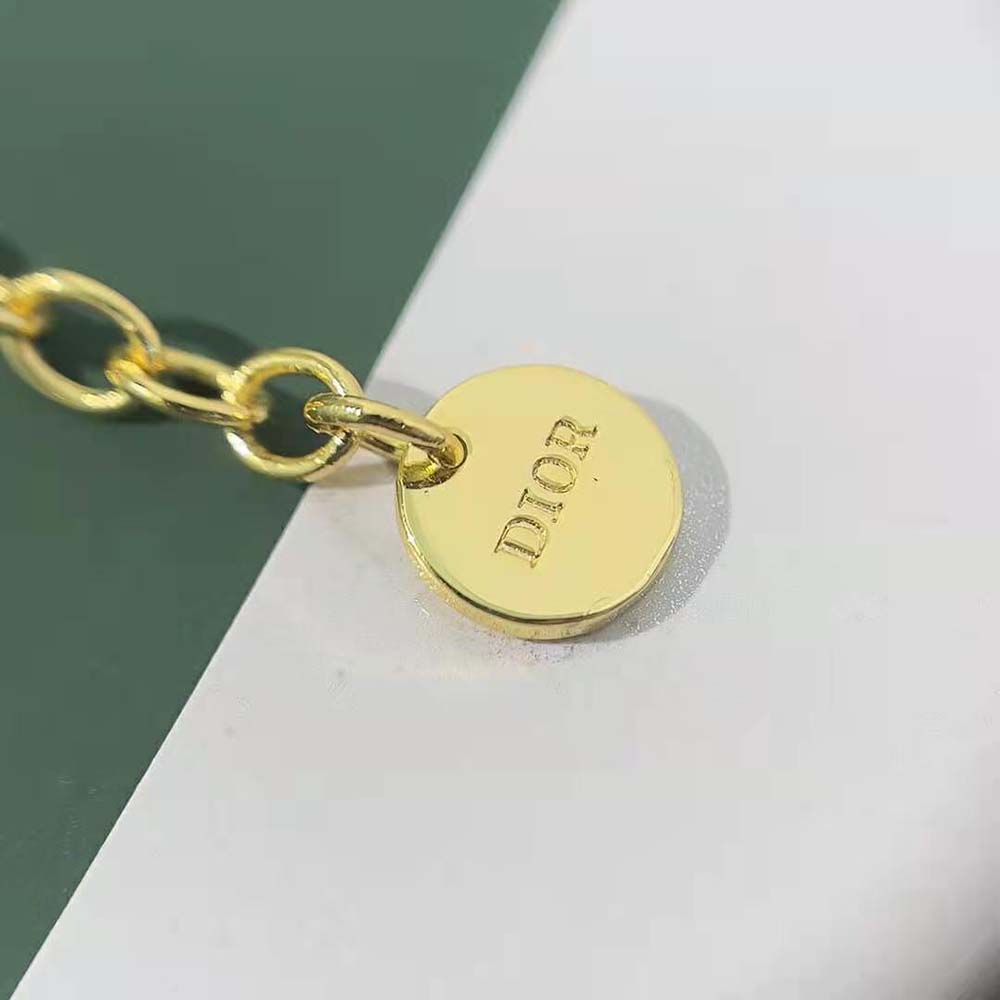 Dior Women Clair D Lune Necklace Gold-Finish Metal and Silver-Tone Crystals - image 7