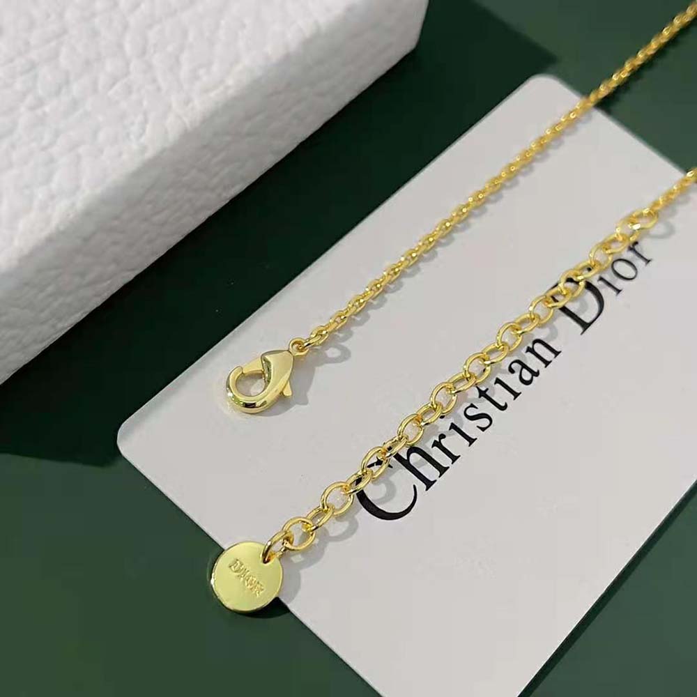 Dior Women Clair D Lune Necklace Gold-Finish Metal and Silver-Tone Crystals - image 5