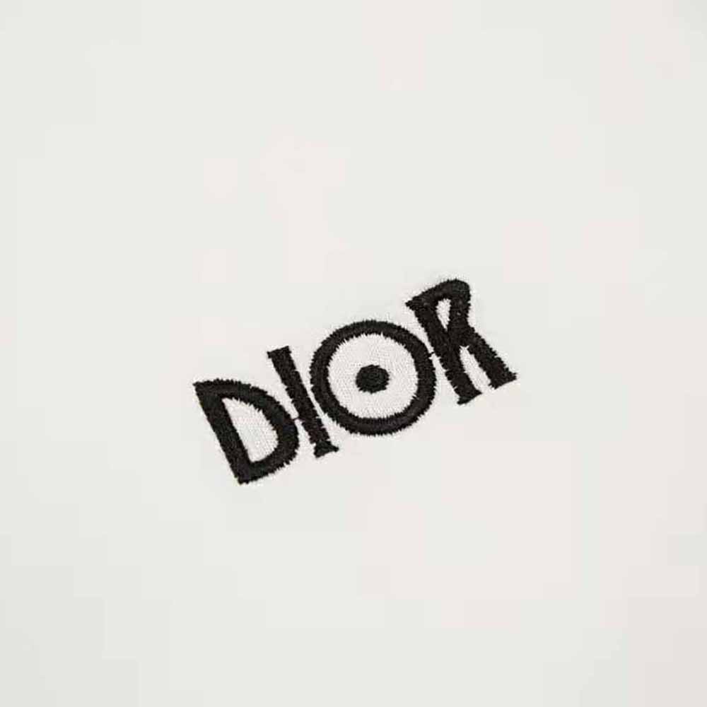 Dior Women Dior and Jack Kerouac Oversized T-shirt White Cotton Jersey - image 7