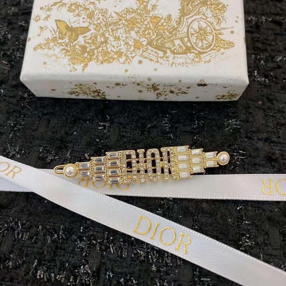 Side view showing clasp detail of Dior Women Dio(r)evolution Barrette