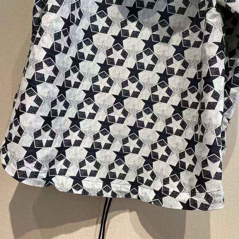 Dior Women Hooded Anorak Navy Blue Technical Taffeta Jacquard - image 8