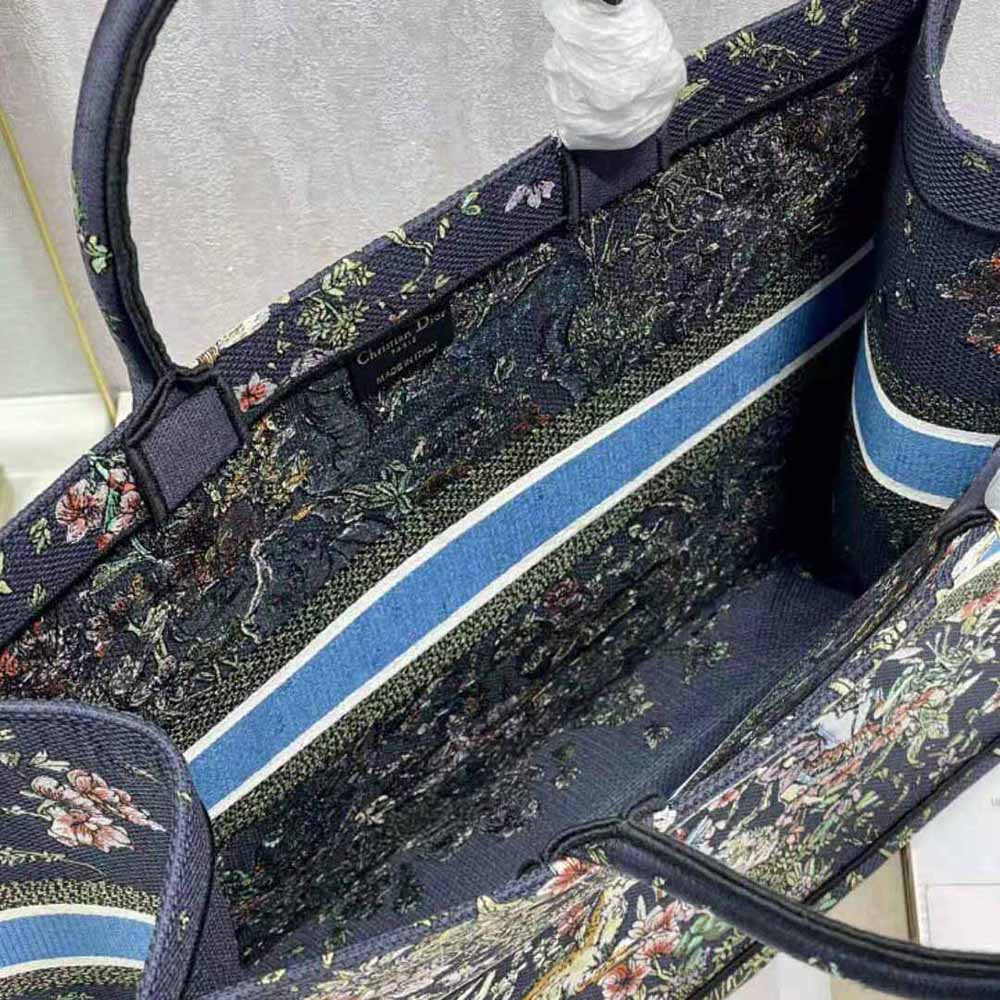 Dior Women Large Dior Book Tote Blue Multicolor D-Constellation Embroidery - image 9